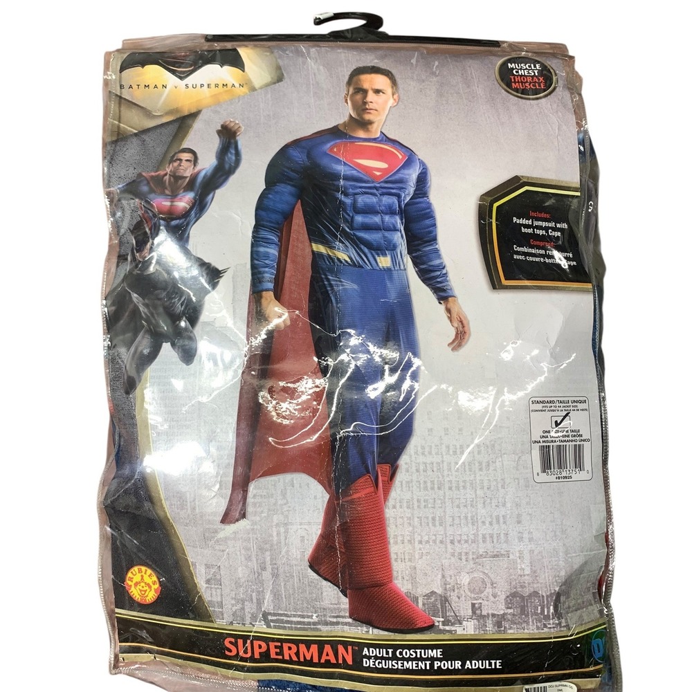 Rubie's Batman v Superman Superman Adult Costume Standard 810925 Padded Muscle